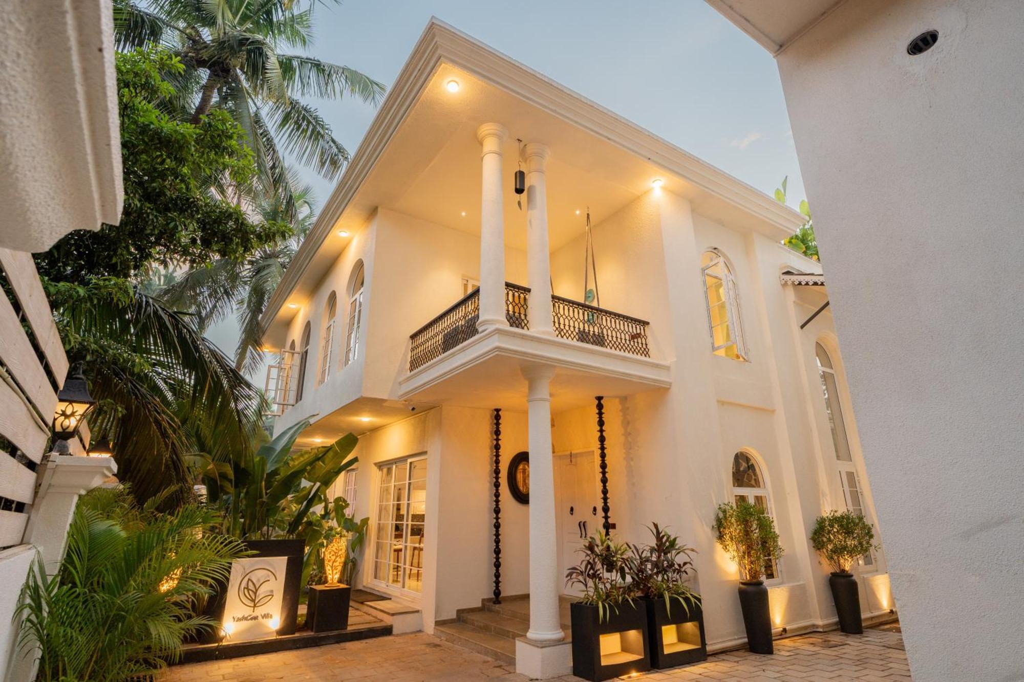 Elivaas 4 Bhk Villa With Pvt Pool & Jacuzzi-Yashgeet Siolim Exterior foto