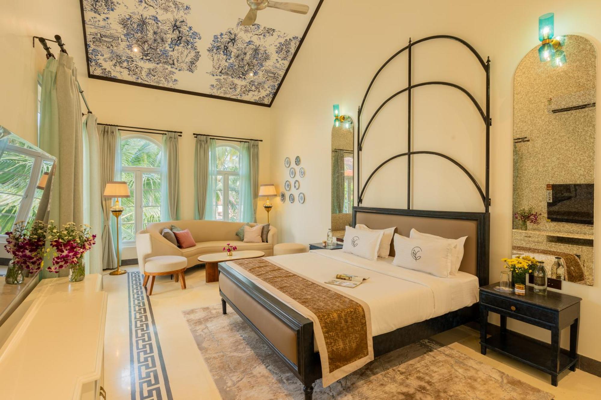 Elivaas 4 Bhk Villa With Pvt Pool & Jacuzzi-Yashgeet Siolim Exterior foto