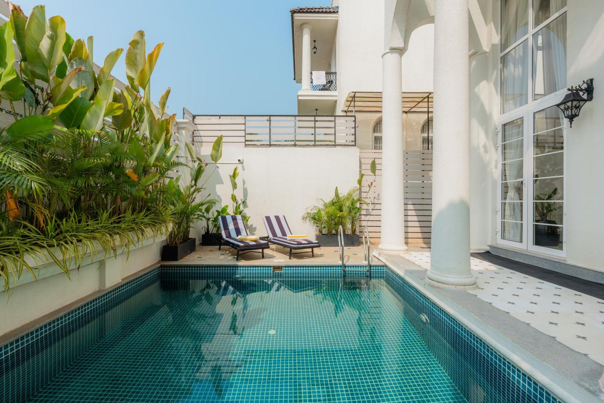 Elivaas 4 Bhk Villa With Pvt Pool & Jacuzzi-Yashgeet Siolim Exterior foto